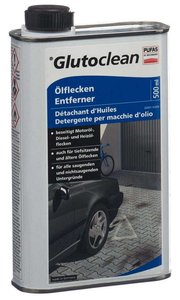 GLUTOCLEAN Détachant de taches d'huile fl 500 ml