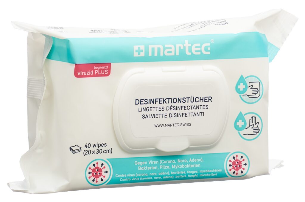 MARTEC Lingettes désinfectantes sach 40 pce