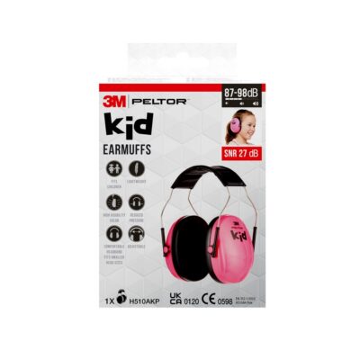 3M Peltor casque antibruit enfants rose