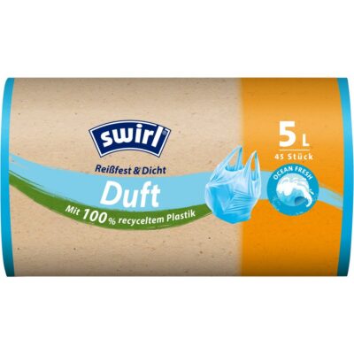 SWIRL sacs poubelle parfumé 5l Ocean 45 pce