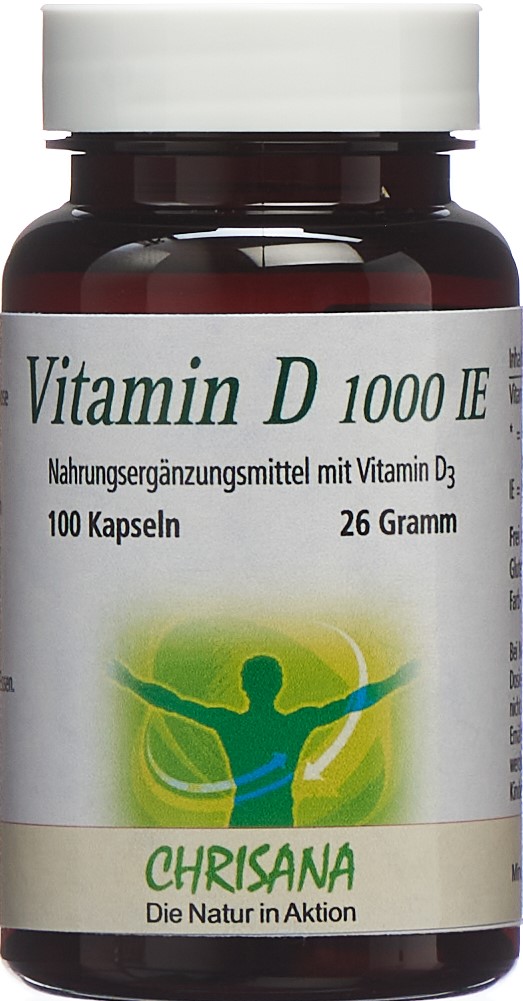 CHRISANA Vitamine D3 caps 1000 UI bte 100 pce