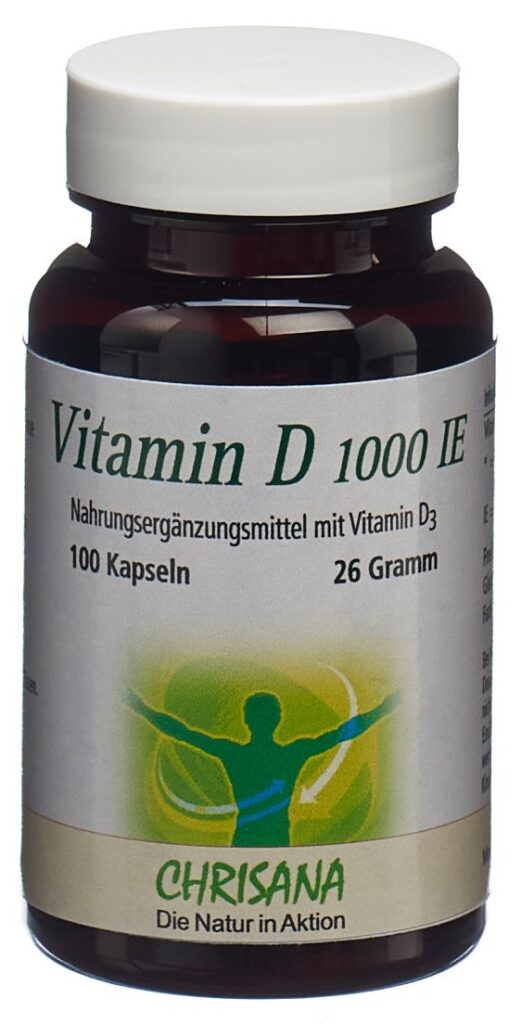 CHRISANA Vitamine D3 caps 1000 UI bte 100 pce
