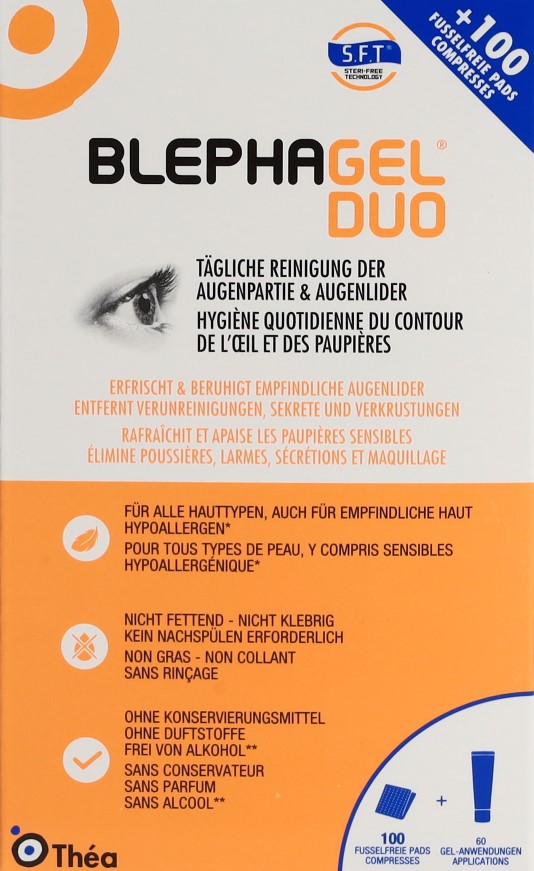 BLEPHAGEL duo gel 30g + 100 compresses