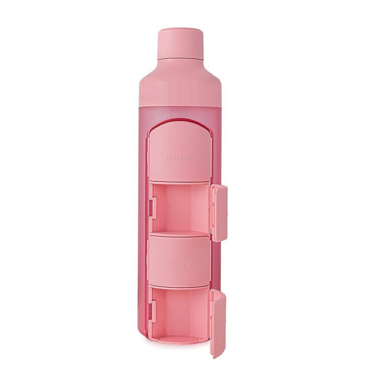 YOS Bottle journalier 375ml avec 4cases rose