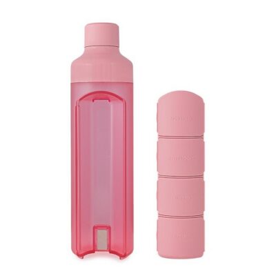YOS Bottle journalier 375ml avec 4cases rose