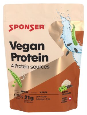SPONSER Vegan Protein Chocolate sach 480 g