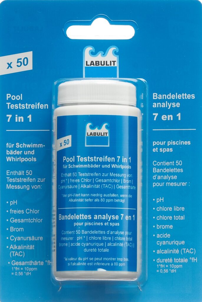 LABULIT bandelettes analyse p piscine 7en1 50 pce