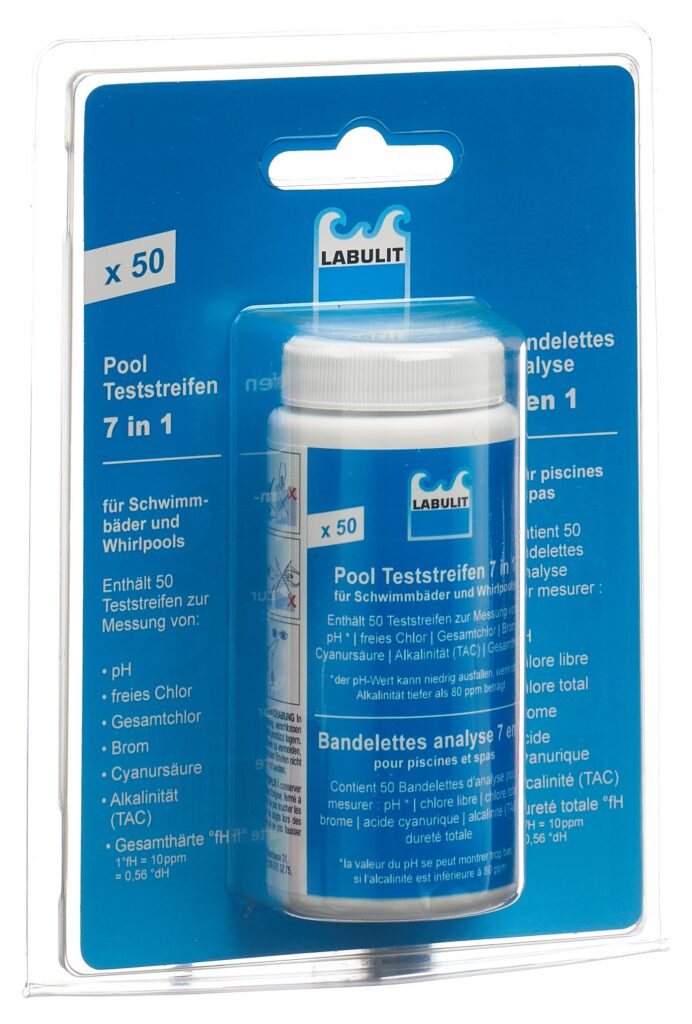 LABULIT bandelettes analyse p piscine 7en1 50 pce