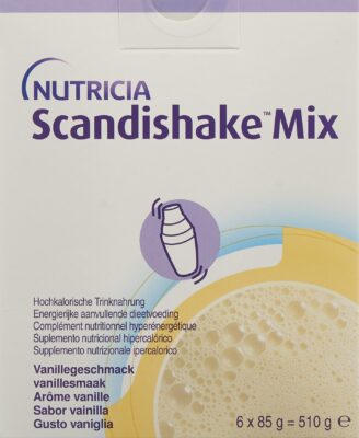 SCANDISHAKE mix pdr vanille 6 sach 85 g