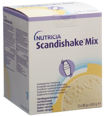 SCANDISHAKE mix pdr vanille 6 sach 85 g
