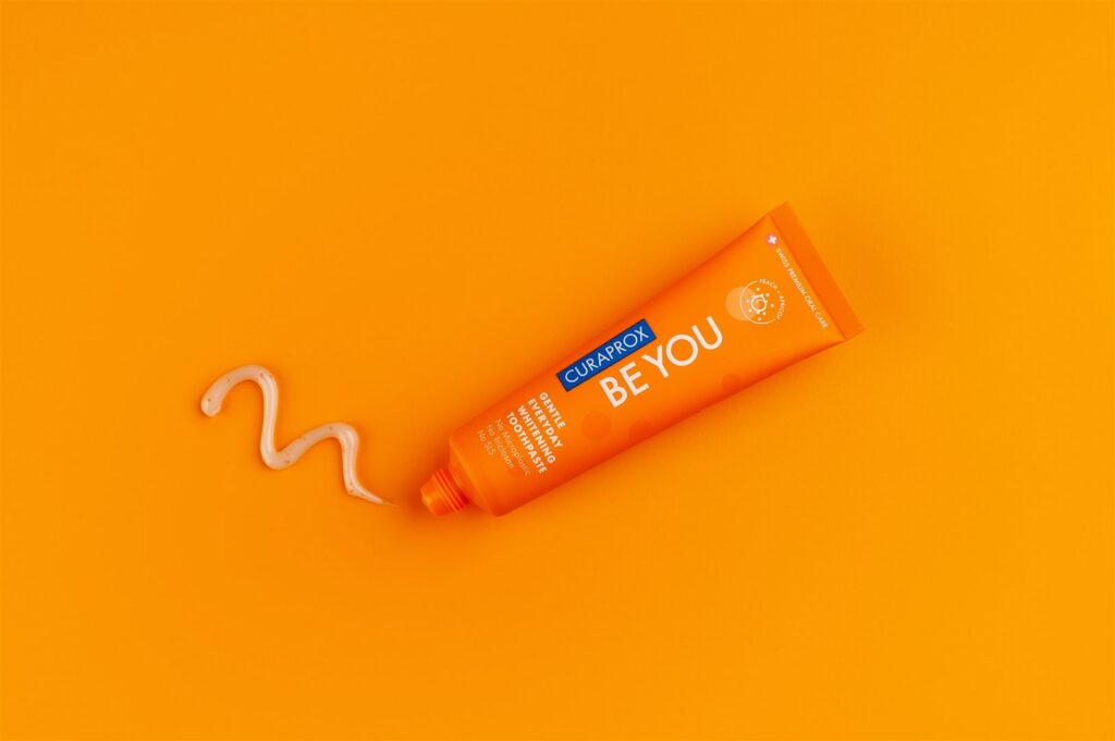 CURAPROX Be you pêche+abricot orange carton 60 ml