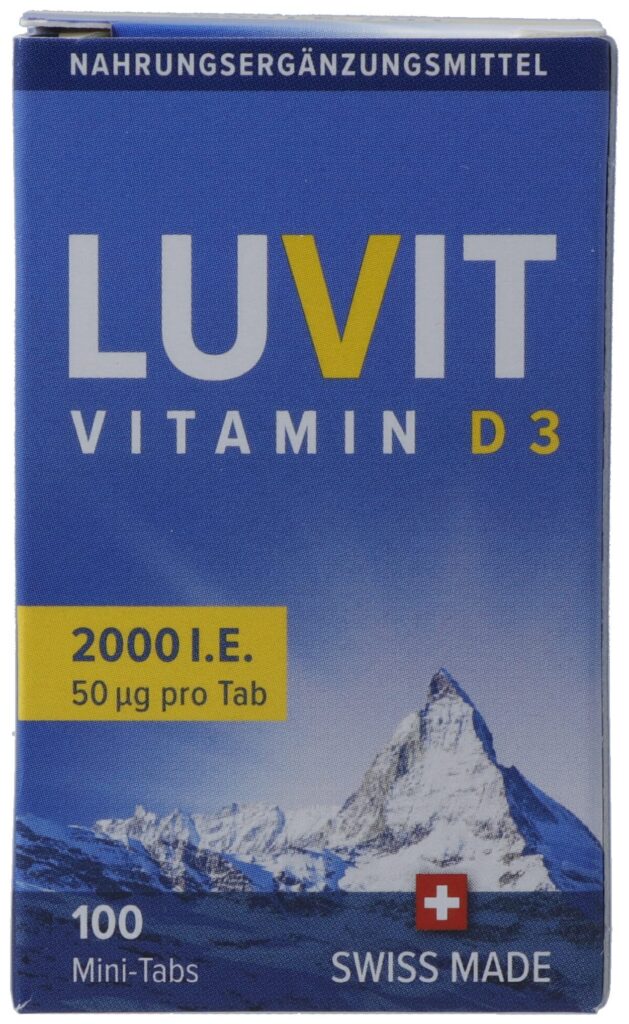 LUVIT Vitamine D3 mini-comprimés 2000 UI 100 pce