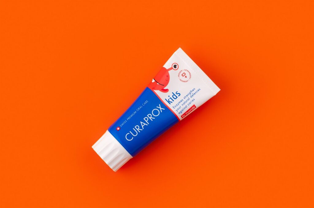 CURAPROX kids dentifrice enf fraise s fluor 60 ml