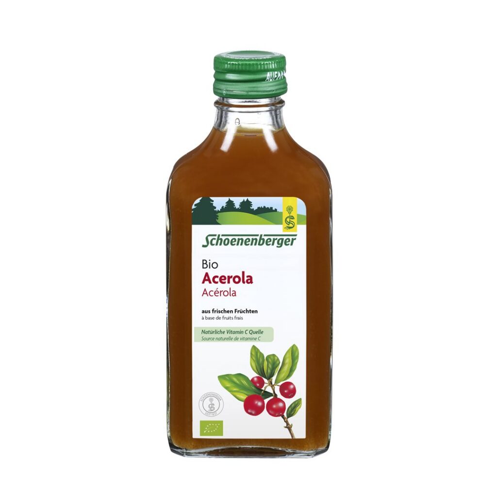 SCHOENENBERGER Acérola de fruits frais bio 200 ml