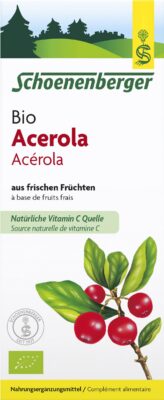 SCHOENENBERGER Acérola de fruits frais bio 200 ml