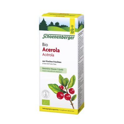 SCHOENENBERGER Acérola de fruits frais bio 200 ml