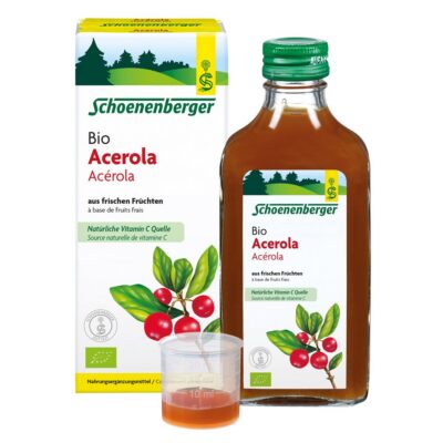 SCHOENENBERGER Acérola de fruits frais bio 200 ml