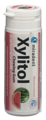 MIRADENT xylitol chewing gum pastéque bte 30 pce