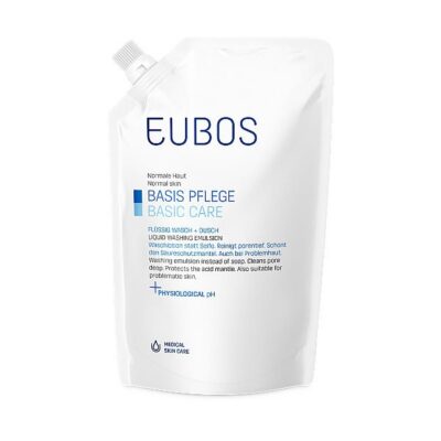 EUBOS savon liquide non parf bleu refill 400 ml