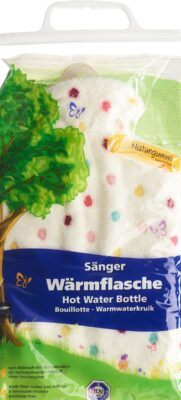 SÄNGER bouillotte caoutch pelu 2l points blancs