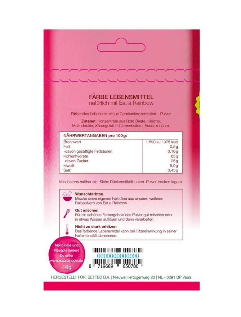 EAT A RAINBOW colorant alimentaire magenta 10 g