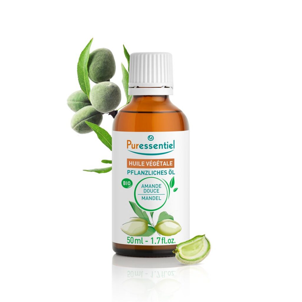 PURESSENTIEL huile végétale amande douce bio 50 ml