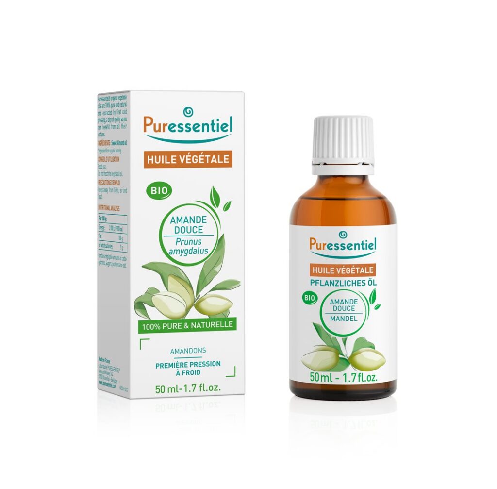 PURESSENTIEL huile végétale amande douce bio 50 ml