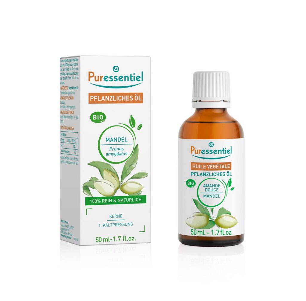 PURESSENTIEL huile végétale amande douce bio 50 ml