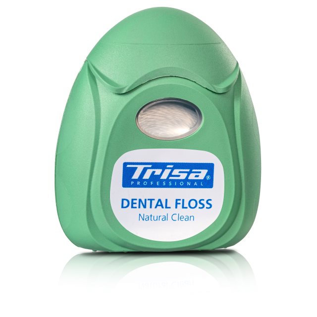 TRISA Natural Clean fil dentaire 40m mint