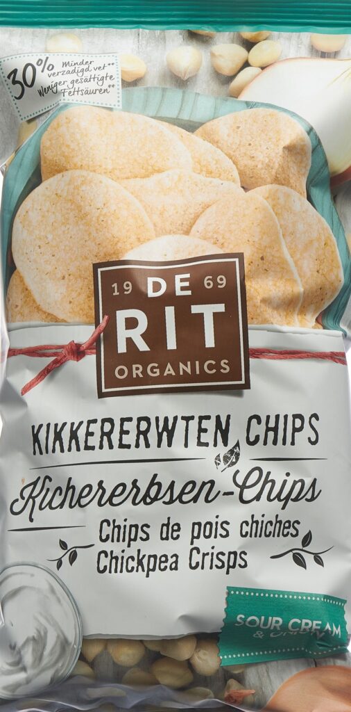 DE RIT Chips de pois chiches crème fr oig bio 75 g