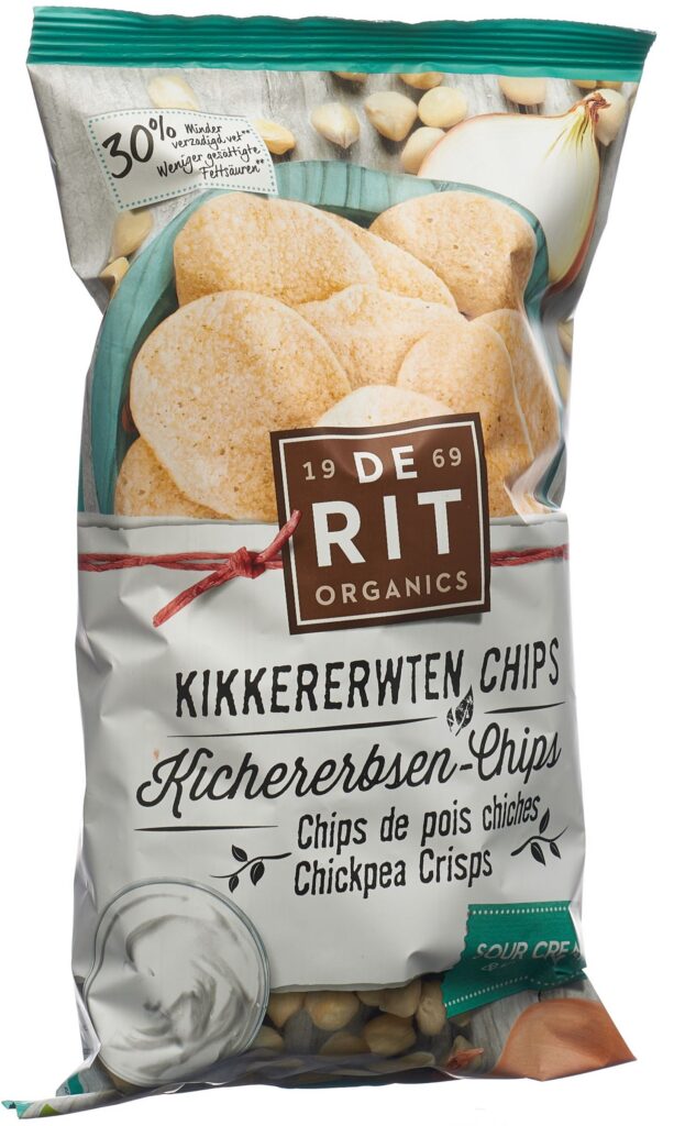 DE RIT Chips de pois chiches crème fr oig bio 75 g