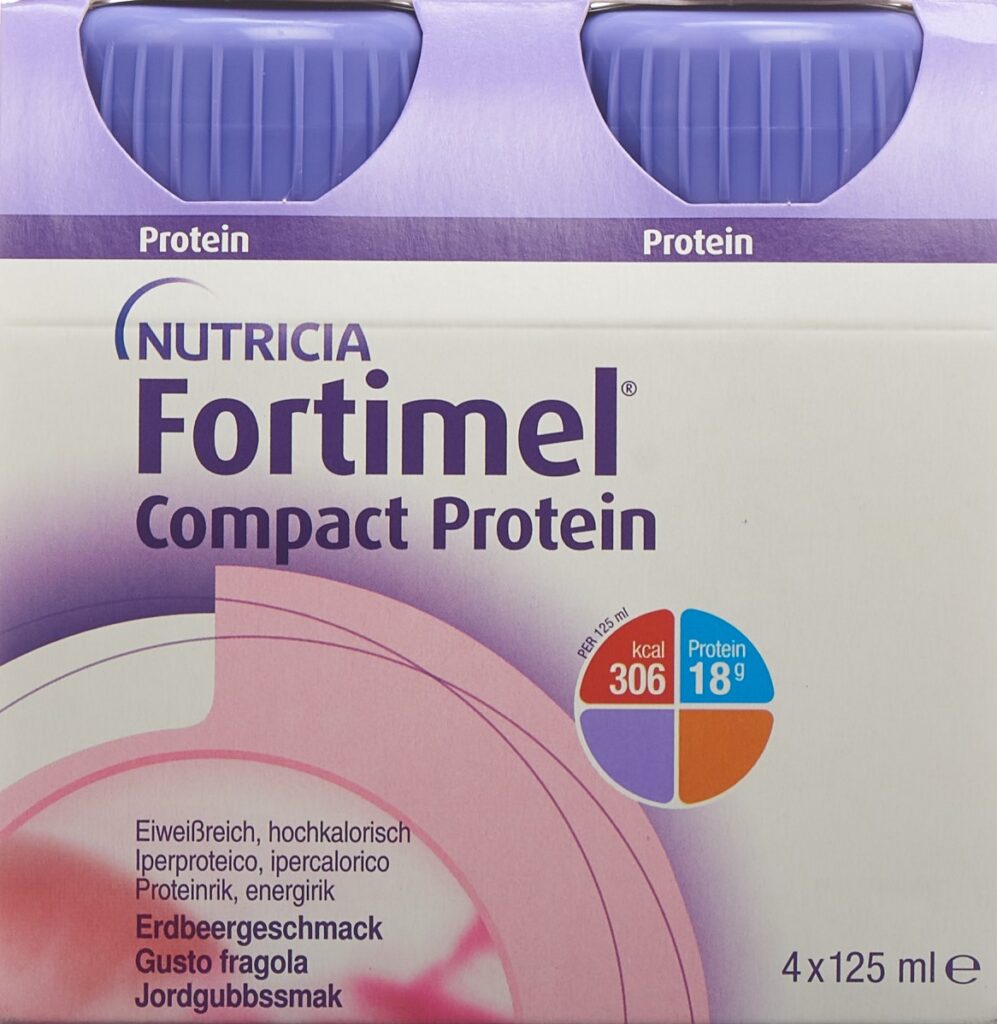 FORTIMEL Compact protéine fraise 4 fl 125 ml