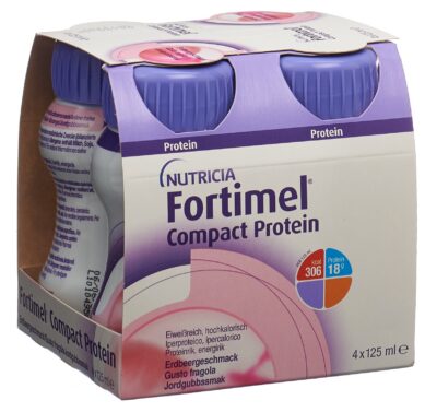 FORTIMEL Compact protéine fraise 4 fl 125 ml