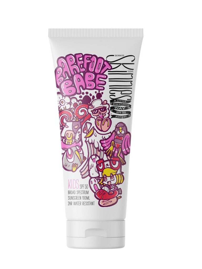 SKINNIES Gel Solaire Kids Barefoot Ba SPF50 100 ml