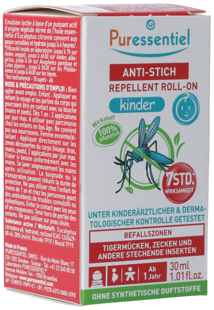 PURESSENTIEL anti-pique roll-on répulsif enf 30 ml
