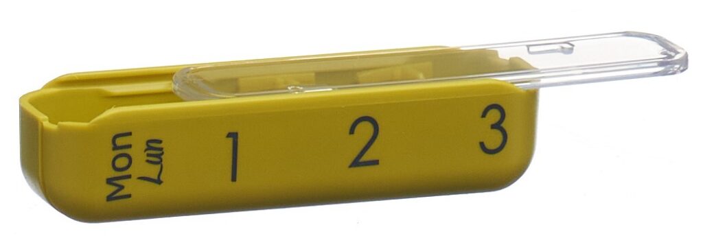 PILBOX Mini distribut médicament 7 j all/fr gris