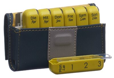 PILBOX Mini distribut médicament 7 j all/fr gris
