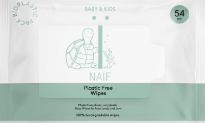 NAIF Lingettes pour Bébés s plastiq 54 pce