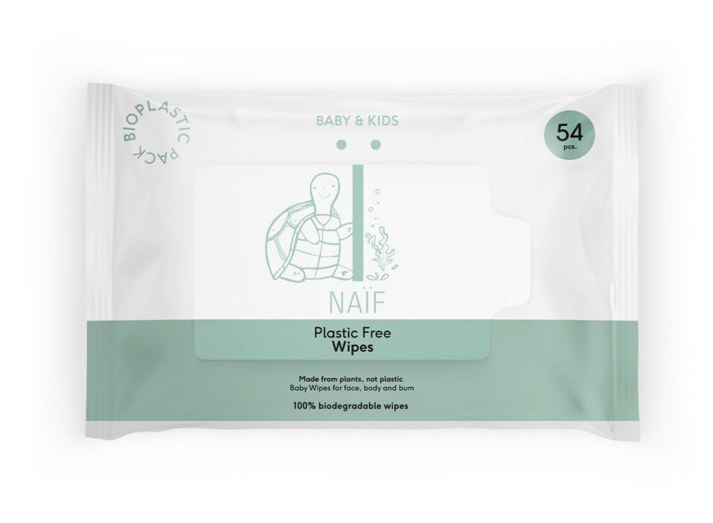 NAIF Lingettes pour Bébés s plastiq 54 pce
