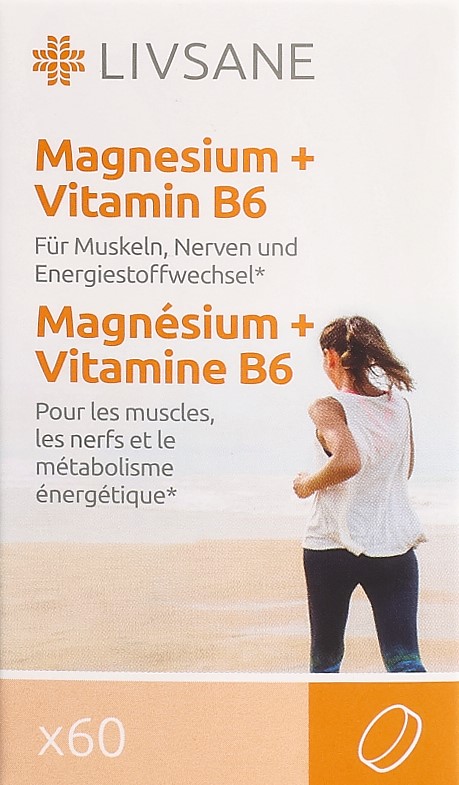 LIVSANE Magnesium + vitamine B6 cpr bte 60 pce
