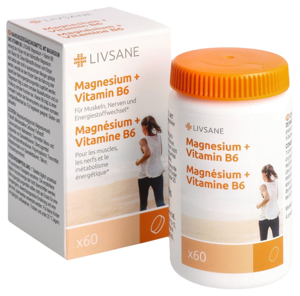 LIVSANE Magnesium + vitamine B6 cpr bte 60 pce