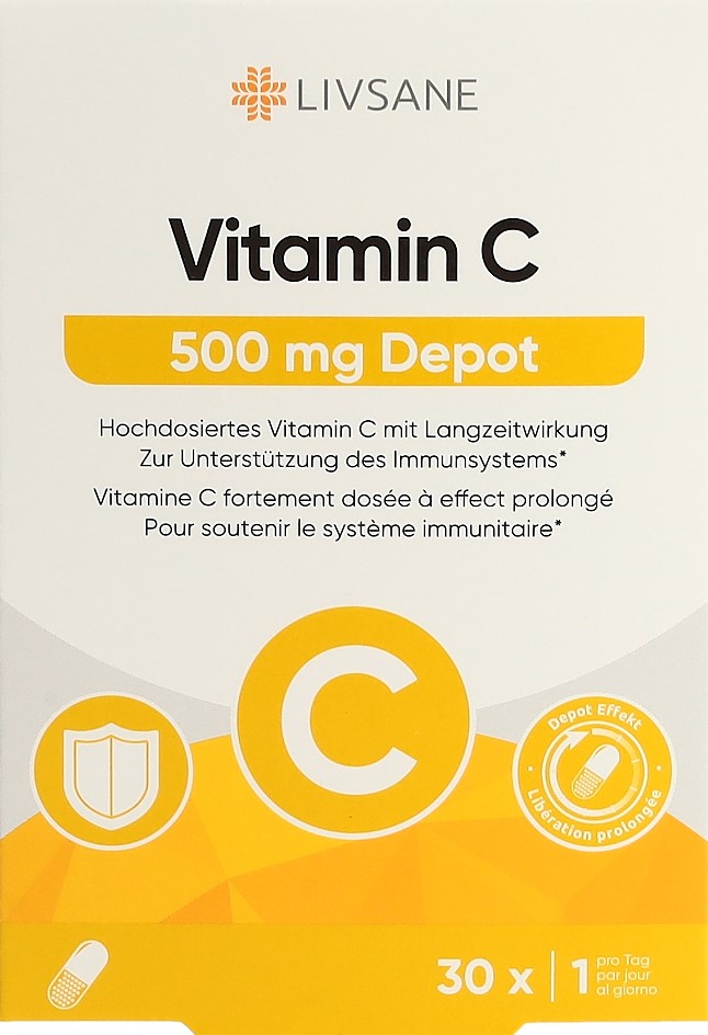 LIVSANE Vitamine C dépôt caps 500 mg 30 pce