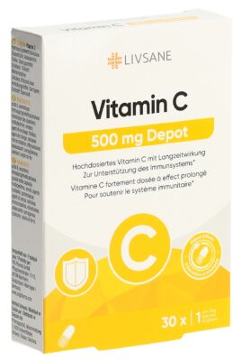 LIVSANE Vitamine C dépôt caps 500 mg 30 pce