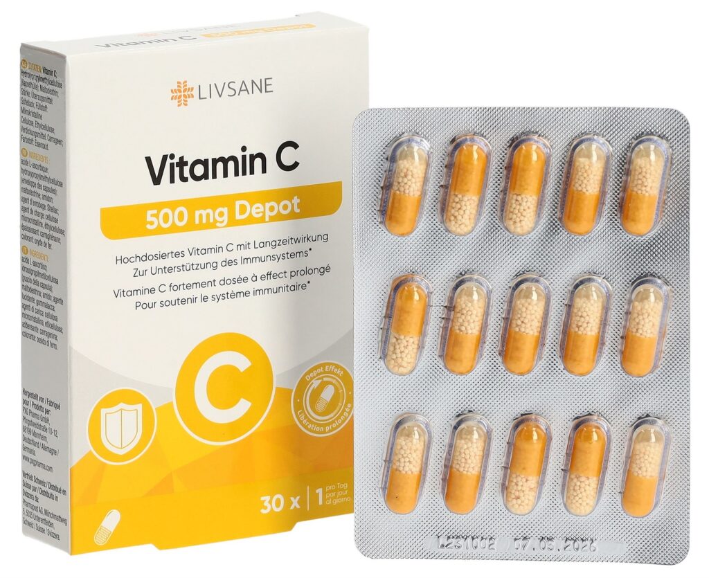 LIVSANE Vitamine C dépôt caps 500 mg 30 pce