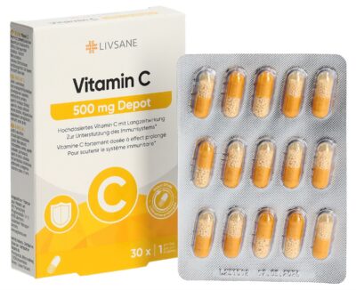 LIVSANE Vitamine C dépôt caps 500 mg 30 pce