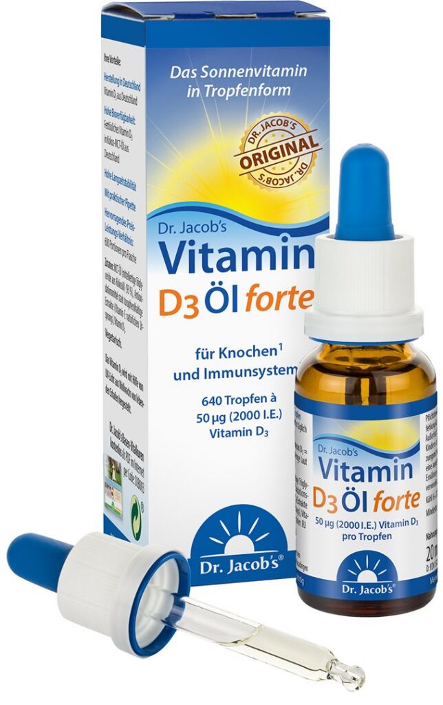DR. JACOB'S vitamine D3 huile forte 2000 UI 20 ml