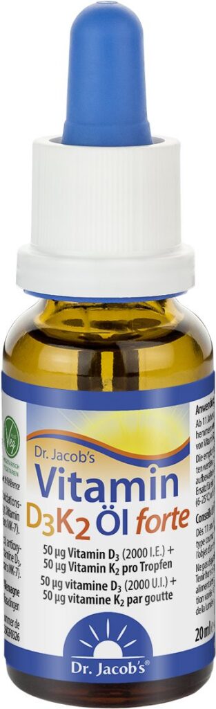 DR. JACOB'S vitamine D3 K2 hui forte 2000 UI 20 ml