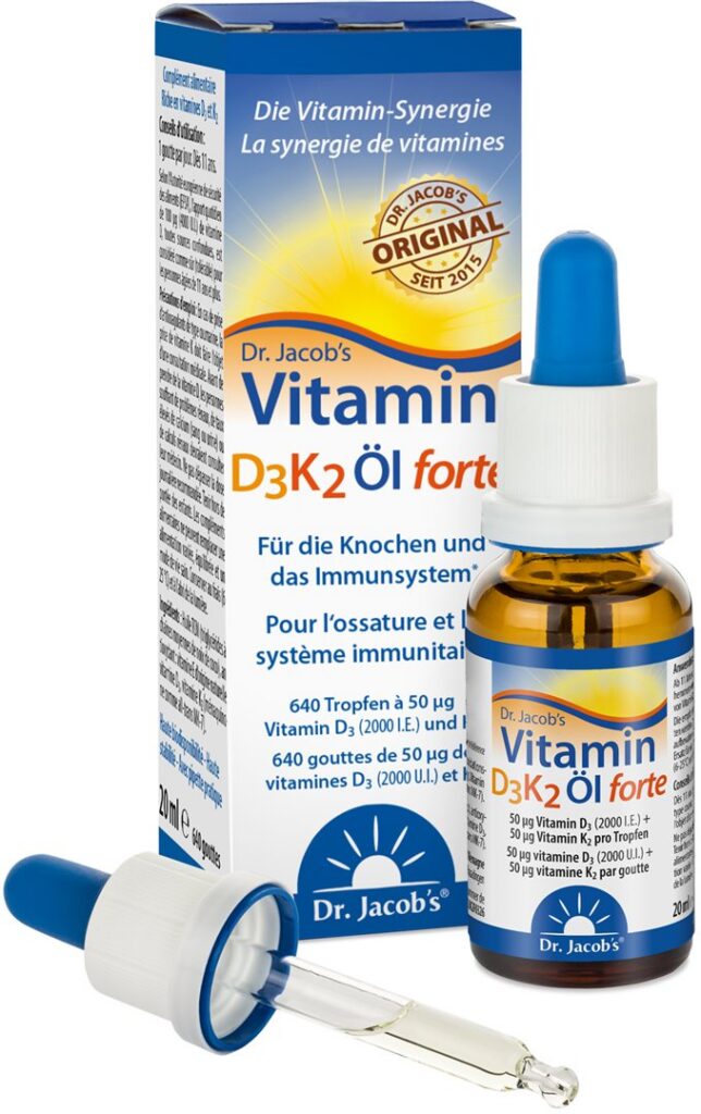 DR. JACOB'S vitamine D3 K2 hui forte 2000 UI 20 ml