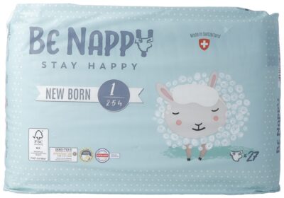 BE NAPPY Couches Gr1 2-5kg New Born 27 pce