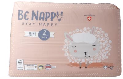 BE NAPPY Couches Gr2 3-6kg Mini 42 pce
